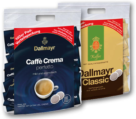 DALLMAYR KAFFEE PADS 100 STK.