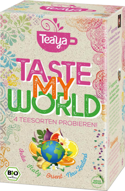 Teaya Teemischung 'Taste my World' Probierpackung (16 x 2g)