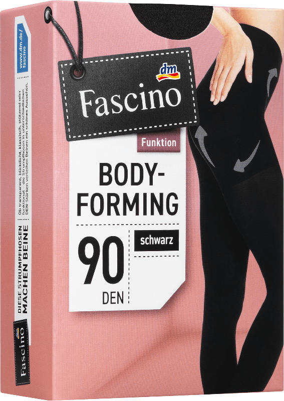 Fascino Strumpfhose Bodyforming 90 den, Gr. 42/44, schwarz