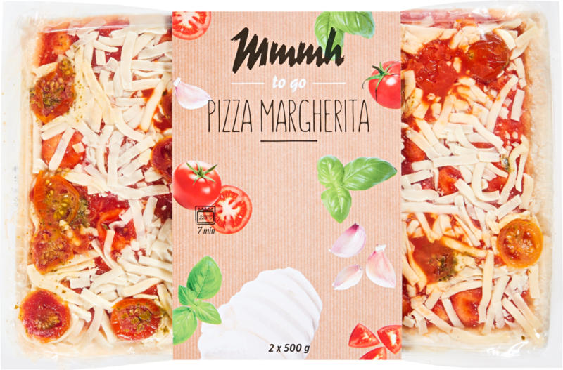 Pizza famiglia Margherita Mmmh, 2 x 500 g