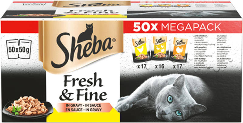 Sheba Fresh & Fine Geflügel Variation 50x50g