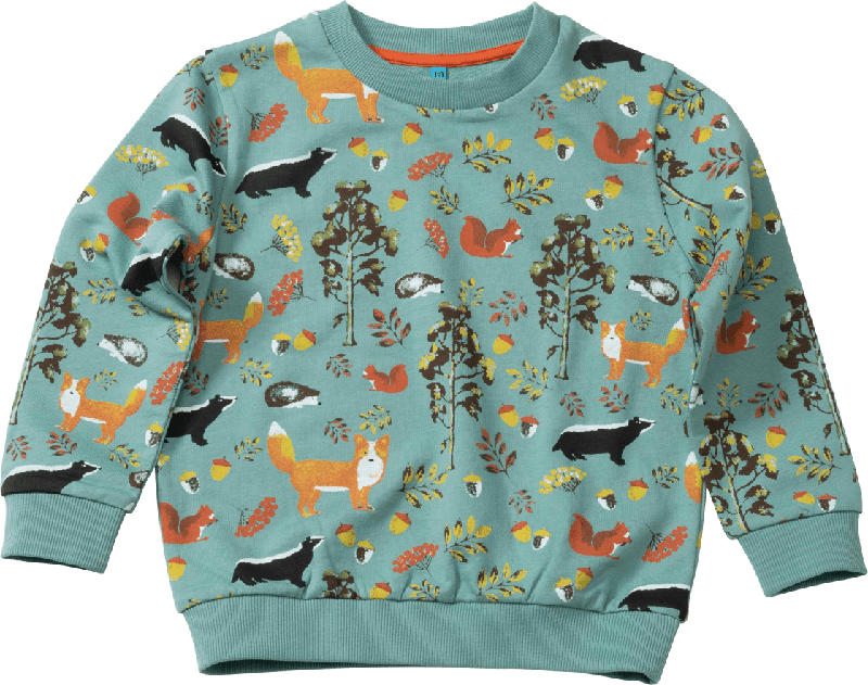 PUSBLU Kinder Pullover, Gr. 110, in Baumwolle, grün