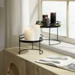 mömax Dekotablett Table aus Eisen in Schwarz Ø ca. 31,5cm