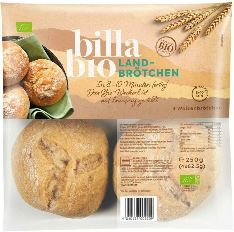 BILLA Bio Landbrötchen