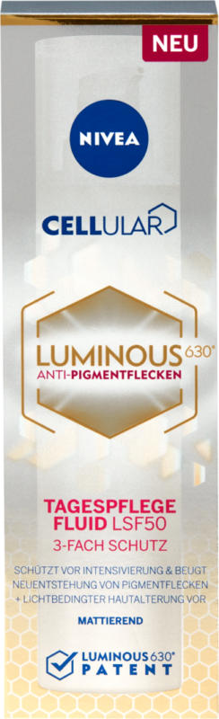 Nivea Cellular luminous 630 Anti-Pigmentflecken Tagesfluid LSF50, 40 ml