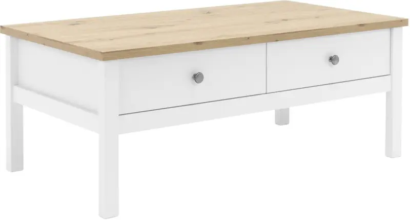 Couchtisch 'Bergen 56A', weiß