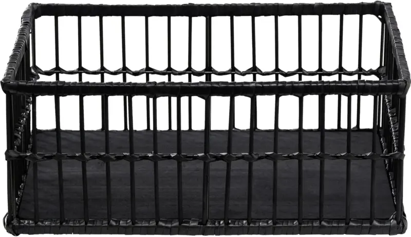 Korb Black Bamboo in Schwarz