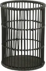 Korb Black Bamboo in Schwarz