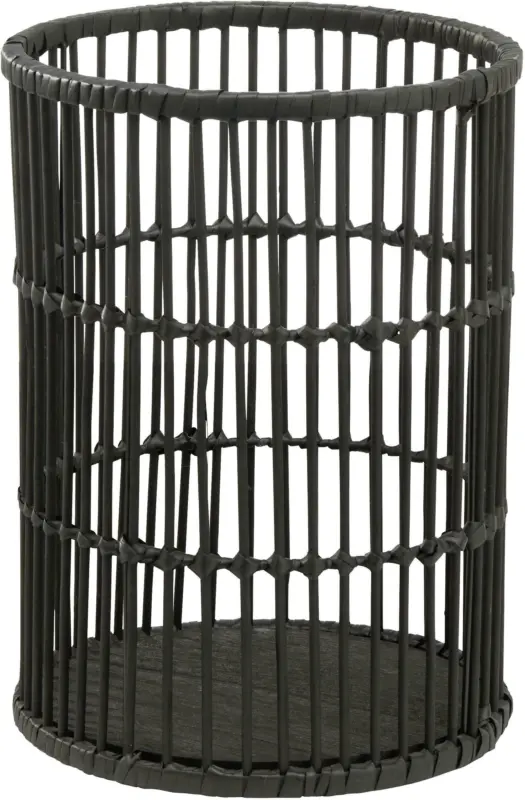 Korb Black Bamboo in Schwarz