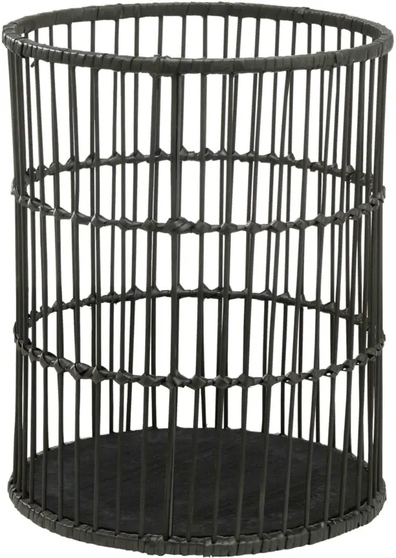 Korb Black Bamboo in Schwarz