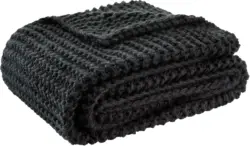 Kuscheldecke Emily in Schwarz ca. 110x160cm