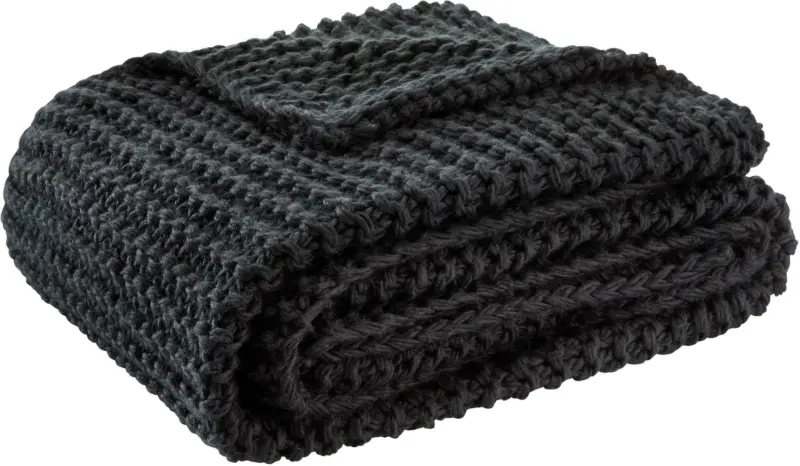 Kuscheldecke Emily in Schwarz ca. 110x160cm