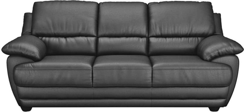 3er-Sofa Nebolo schwarz -