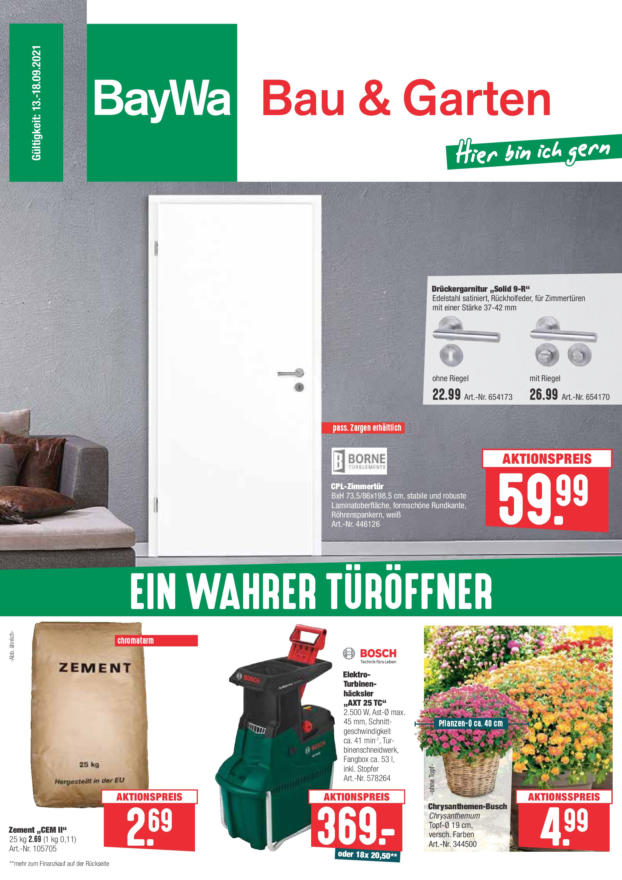 Marktjagd ⏲ Öffnungszeiten für BayWa Bau & Gartenmärkte Kilianstraße