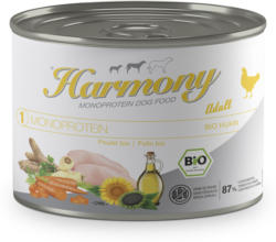 Harmony Dog Monoprotein Bio Adult Huhn Hundefutter 200g