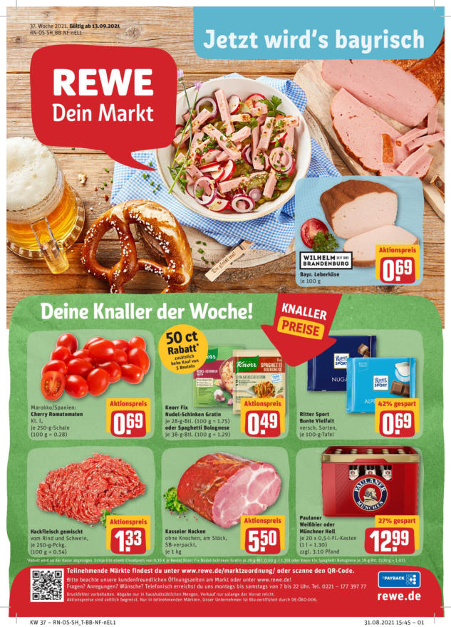 Marktjagd ⏲ Öffnungszeiten für REWE Regiemarkt GmbH Ost Paunsdorfer