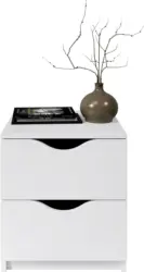 Nachtkästchen 'Luki', weiß