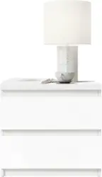 Nachtkästchen 'Olli', weiß