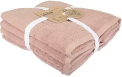 Handtuch Set Caithana Bio Baumwolle in Rostfarben, 4Stk.