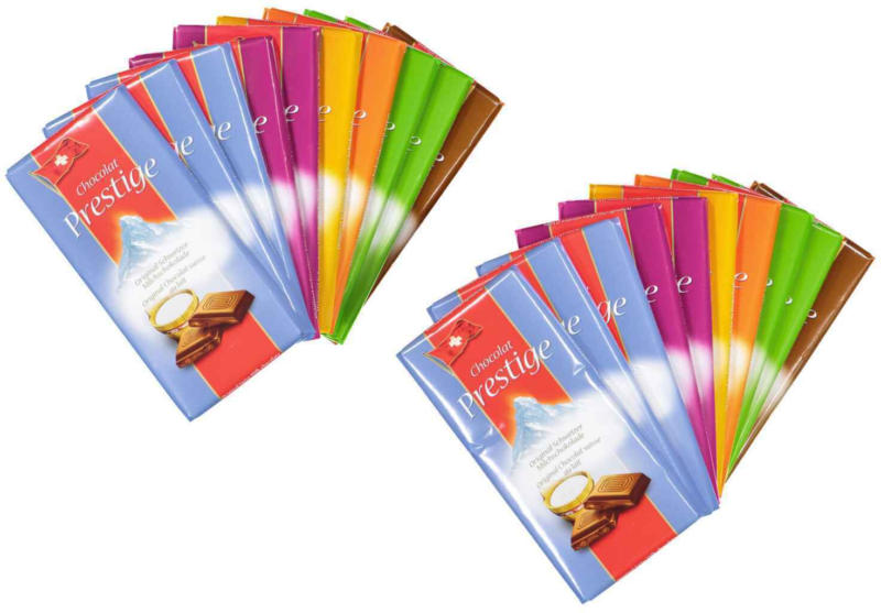 Assortiment de tablettes de chocolat Prestige 20 x 100 g -