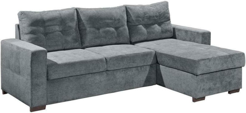 Ecksofa mit Schlaffunktion + Bettkasten Adone, Stoffbezug