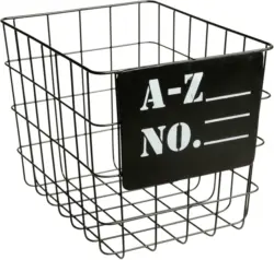 Korb Mode aus Eisen in Schwarz