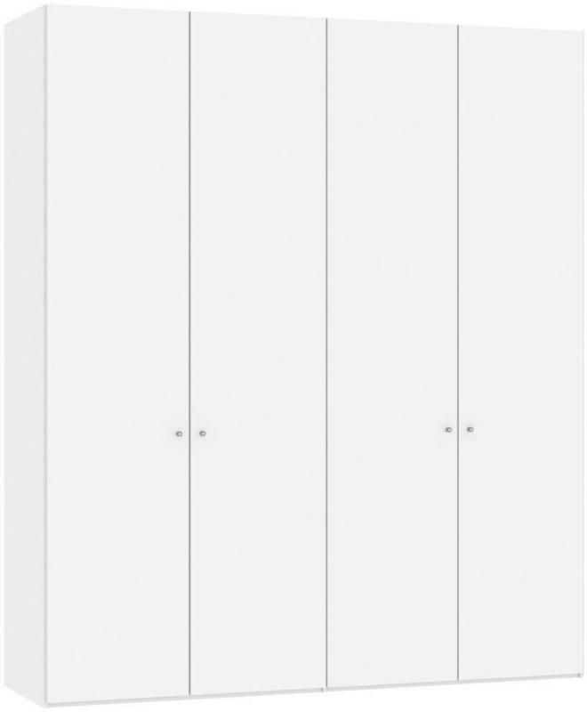 Drehtürenschrank in Weiß