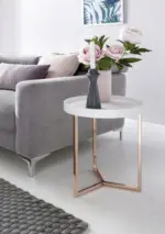 mömax Beistelltisch 'WL5.239' Ø ca. 40 cm, weiss