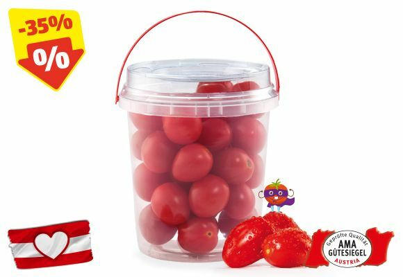 HOFER MARKTPLATZ Snacktomaten im Kübel aus Österreich, 350 g