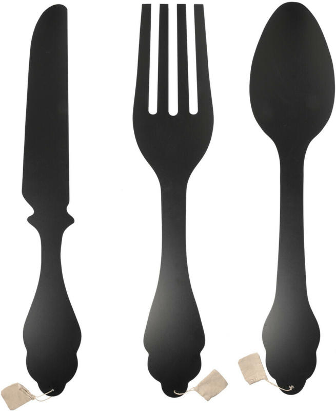 3 Wandtafeln in Besteckform (Nur online)
