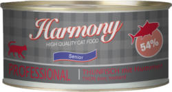 Harmony Cat Professional Nassfutter Senior Thunfisch & Hummer 24x75g
