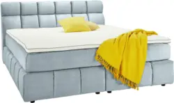 Boxspringbett in Mintgrün ca. 160x200cm