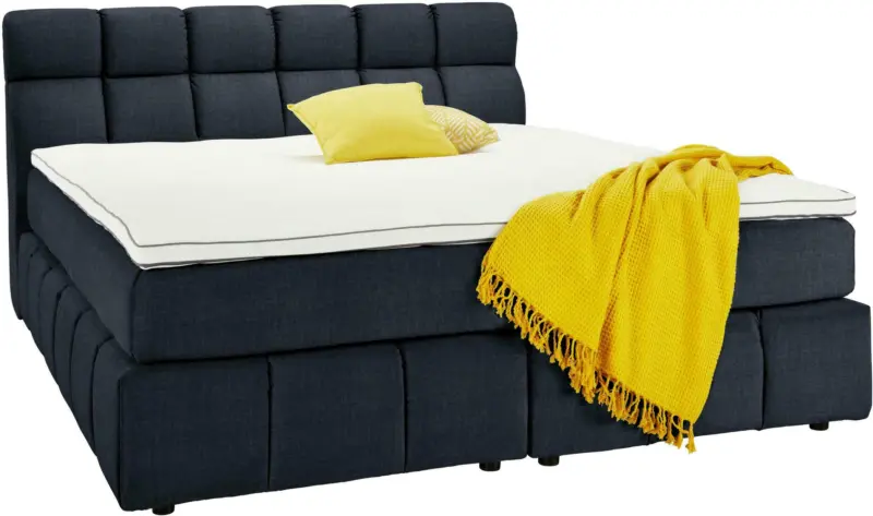 Boxspringbett in Anthrazit ca. 160x200cm