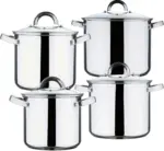 mömax Kochtopfset Sara aus Edelstahl, 8-teilig