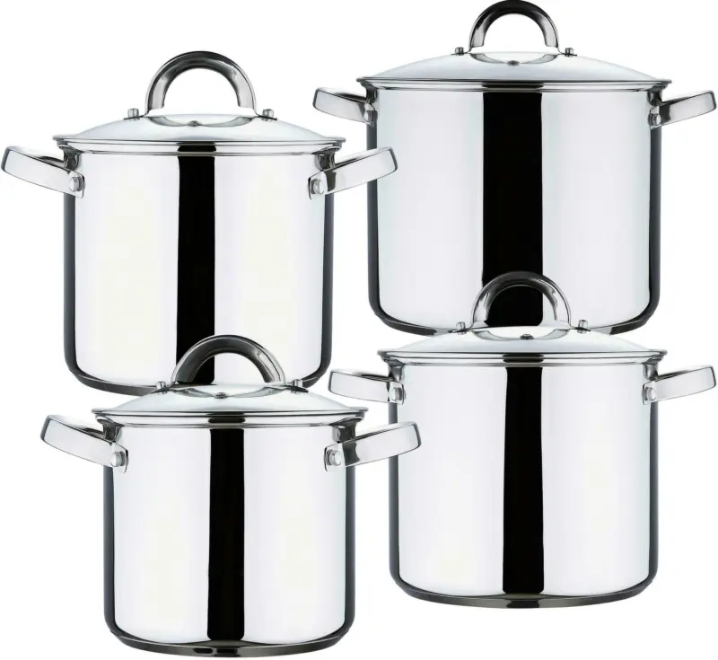 Kochtopfset Sara aus Edelstahl, 8-teilig