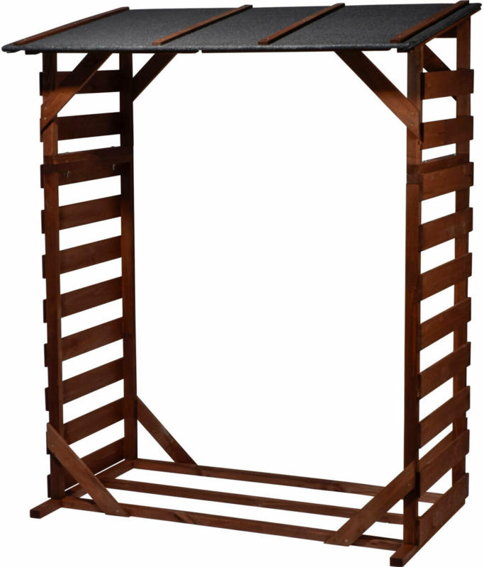 Kaminholzregal „Ligno“, 133x169x77 cm, braun