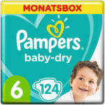 OTTO'S Pampers Baby Dry t. 6, boîte mensuelle, 124 pces -