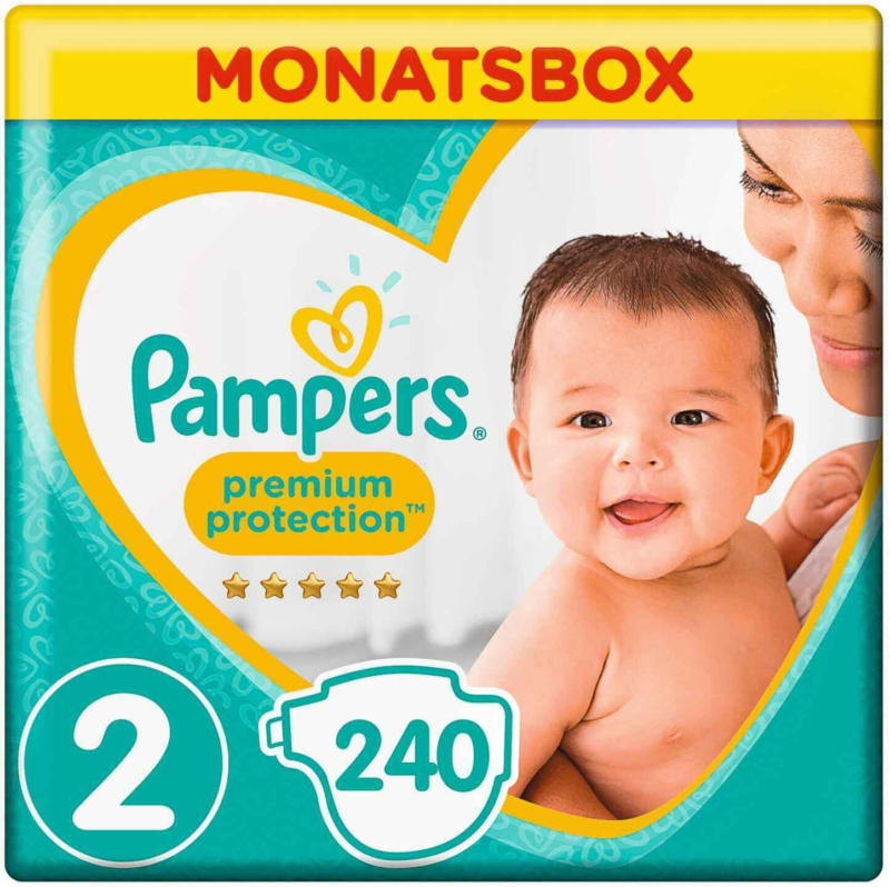 Pampers t. 2 Premium Protection Mini 4-8 kg confezione mensile 240er -