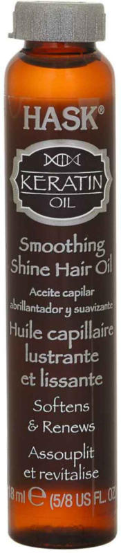 Olio lisciante e illuminante Hask Keratin Protein 18 ml -