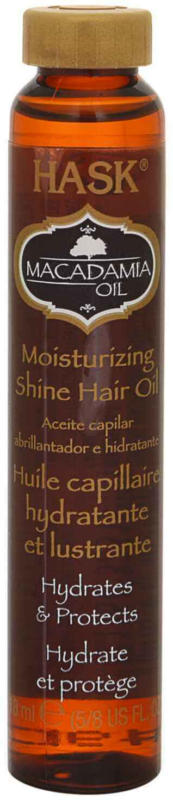 Huile hydratante Hask Shine à l’huile de macadamia 18 ml -