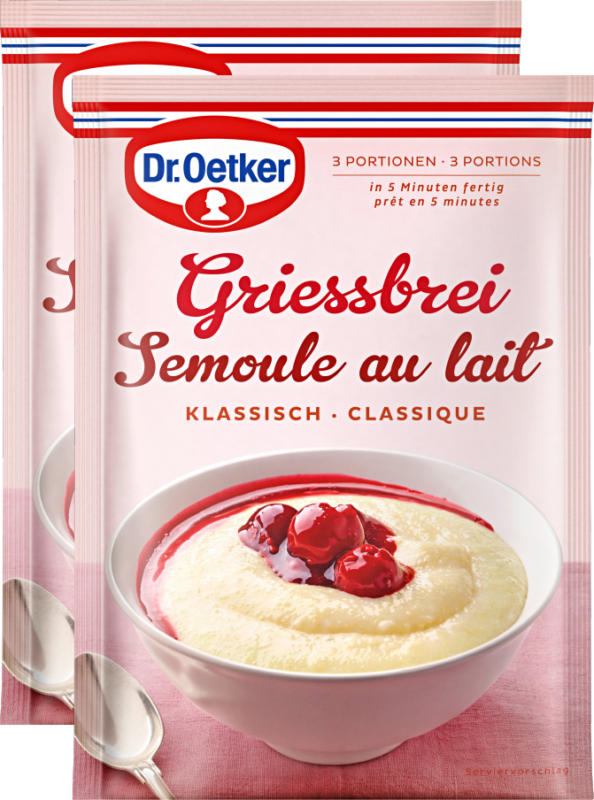 Dr. Oetker Griessbrei , 2 x 92 g