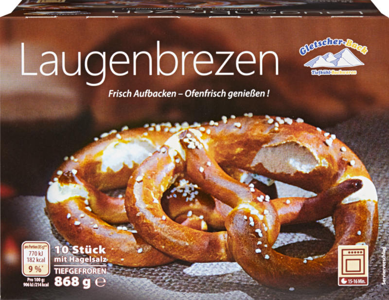 Brezel di Sils Gletscher-Back, da cuocere in forno, 10 pezzi, 868 g