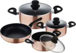 mömax Kochtopfset Luzern in Kupferfarben, 7-teilig