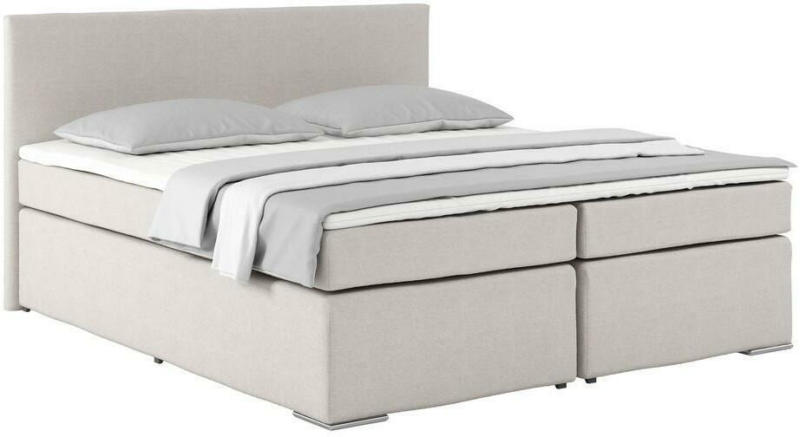 Boxspringbett mit Topper 180x200cm Nero, Beige