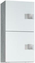 Möbelix Hängeschrank Mit 2 Drehtüren Quadra B: 33 cm Grau/Weiß