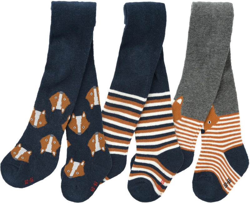 3 Baby Strumpfhosen mit Fuchs-Motiven