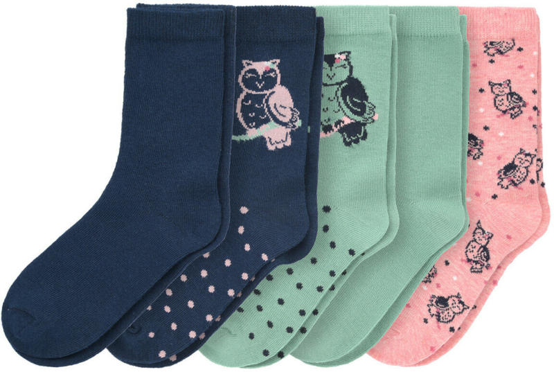 5 Paar Mädchen Socken mit Bio-Baumwolle