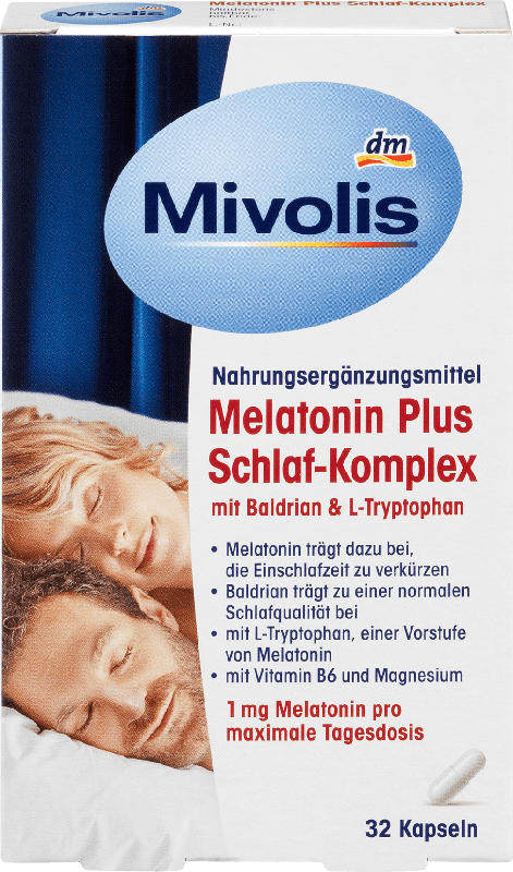 Mivolis Melatonin Plus Schlaf-Komplex 32 Kapseln