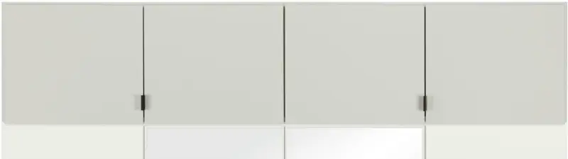 Aufsatzschrank in Weiß ca. 181x39x54cm