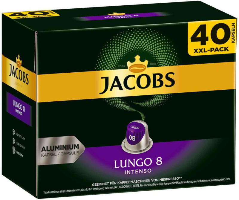 Jacobs - Lungo 8 Intenso, 40 capsule -